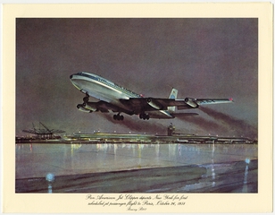 Image: menu: Pan American World Airways, Historic First Flights series, Boeing 707