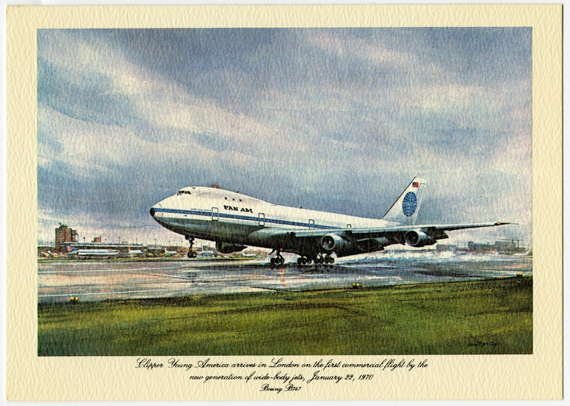 Image: menu: Pan American World Airways, Historic First Flights series, Boeing 747