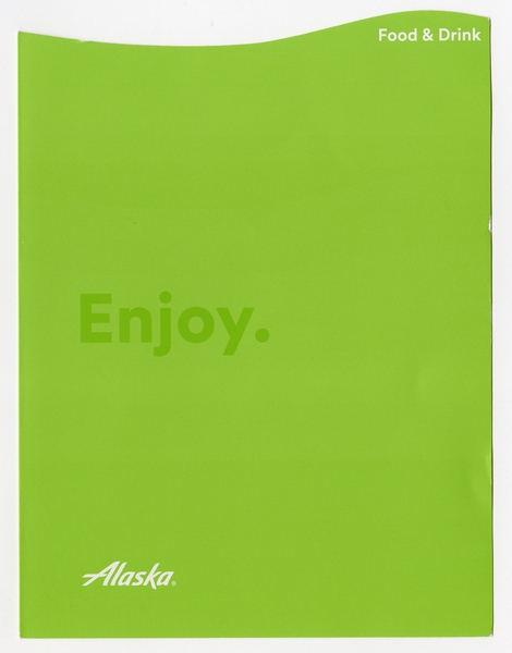 Image: menu: Alaska Airlines