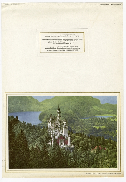 Image: menu: Pan American World Airways, Rainbow (economy) class