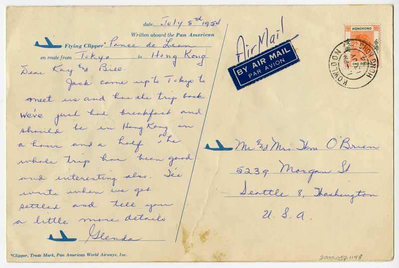 Image: menu: Pan American World Airways