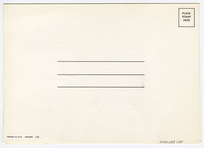 Image: menu: Pan American World Airways, Rainbow (economy) class