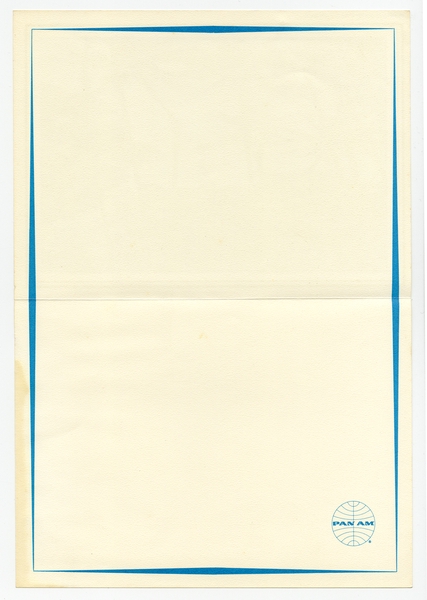 Image: menu: Pan American World Airways