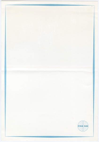 Image: menu: Pan American World Airways