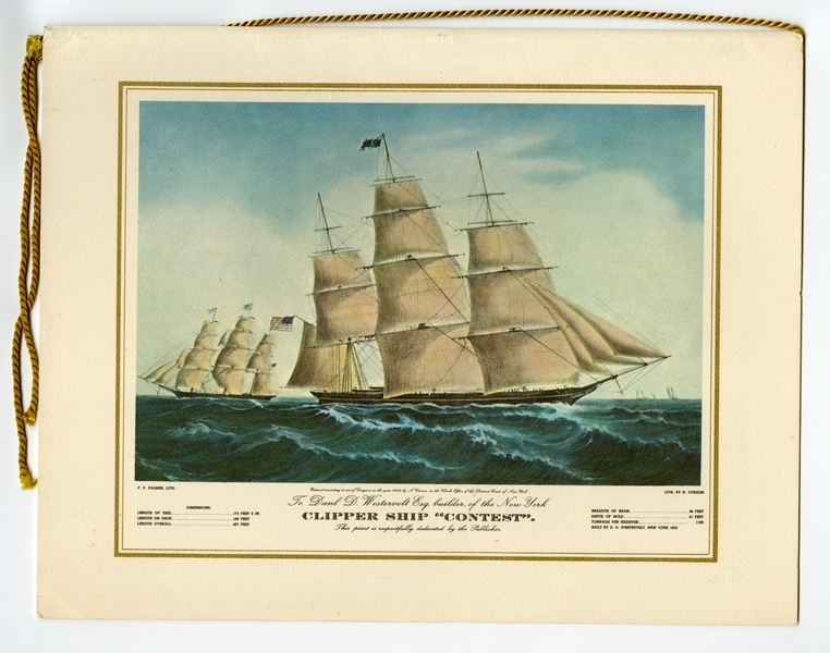 Image: menu cover: Pan American World Airways