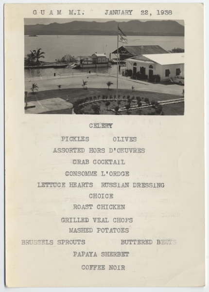 Image: menu: Pan American Airways Inn, Guam [digital scan]