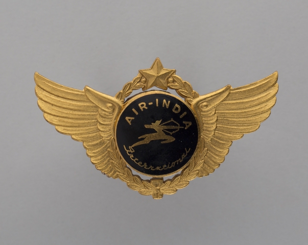 Flight officer cap badge: Air India