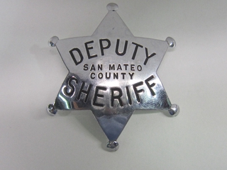 Image: badge: deputy sheriff, San Mateo County