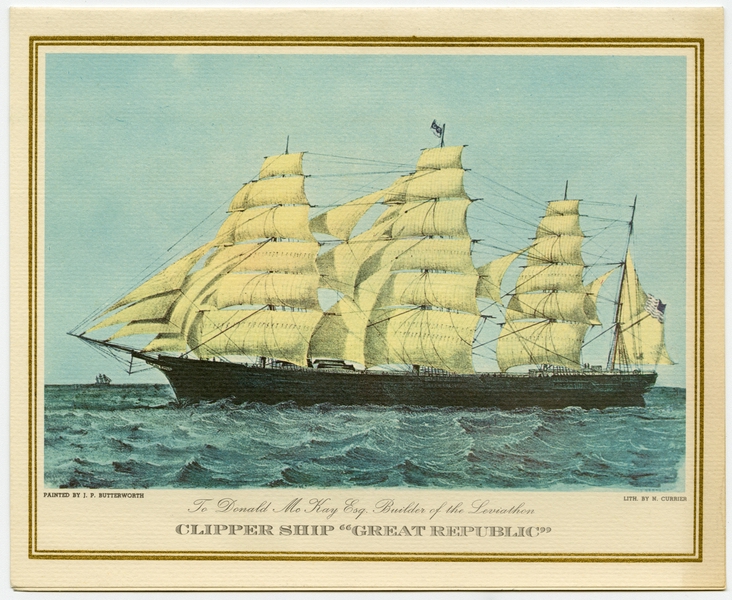 Image: menu: Pan American World Airways, President (first) class