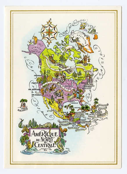 Image: menu: Pan American World Airways, Rainbow (economy) class