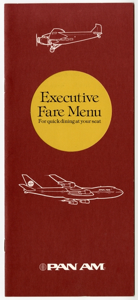 Image: menu: Pan American World Airways