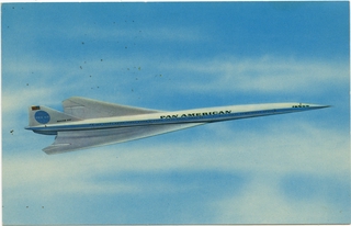Image: postcard: Pan American World Airways, Boeing 2707 Supersonic Transport (SST)