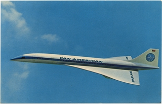 Image: postcard: Pan American World Airways, Boeing 2707 Supersonic Transport (SST)
