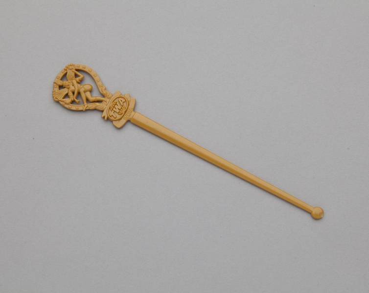 Image: swizzle stick: TWA (Trans World Airlines), India