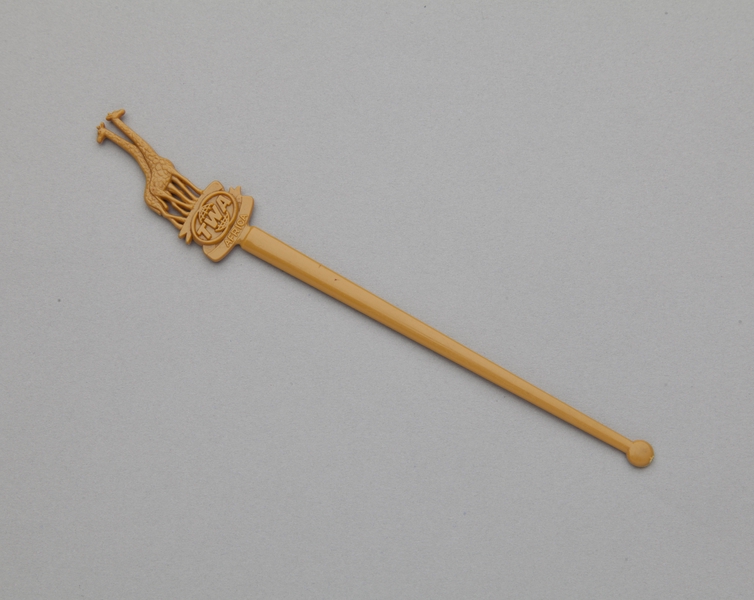 Image: swizzle stick: TWA (Trans World Airlines), Africa