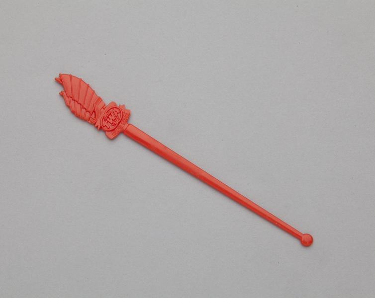 Image: swizzle stick: TWA (Trans World Airlines), Hong Kong