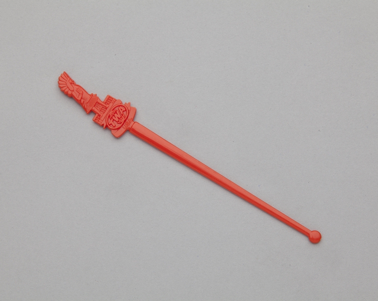 Image: swizzle stick: TWA (Trans World Airlines), USA