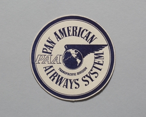 Image: coaster: Pan American Airways