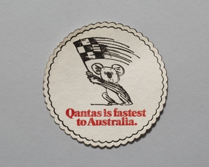 Image: coaster: Qantas Airways