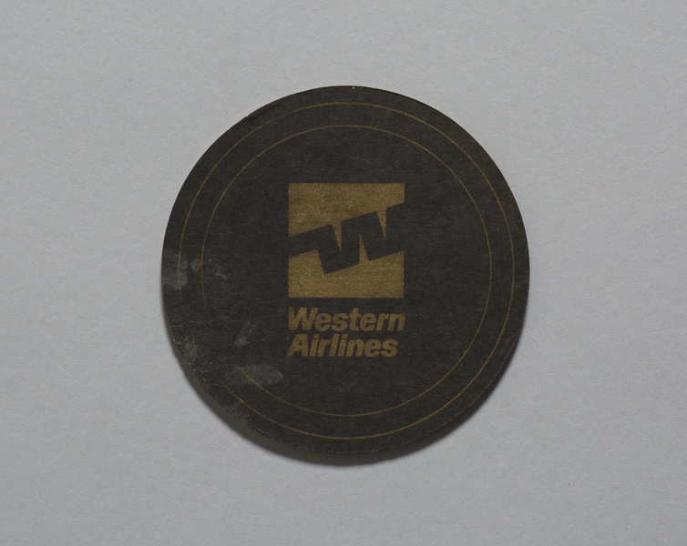Image: coaster: Western Airlines