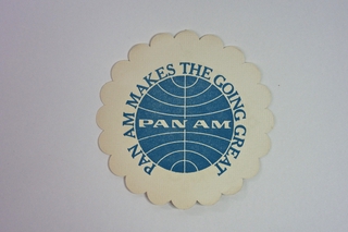 Image: coaster: Pan American World Airways, Inter Continental Hotels
