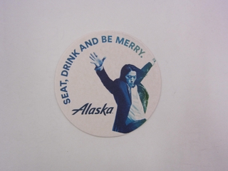 Image: coaster: Alaska Airlines