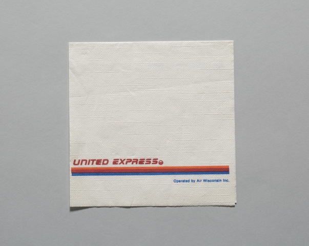 Cocktail napkin: United Express