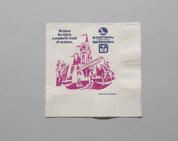 Cocktail napkin: Eastern Air Lines