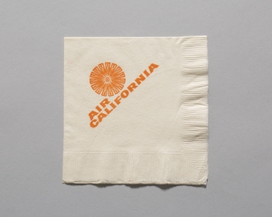 Image: cocktail napkin: Air California