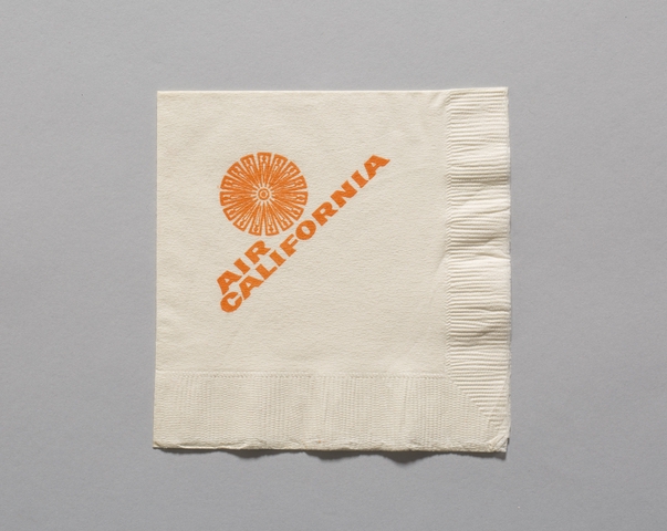 Cocktail napkin: Air California