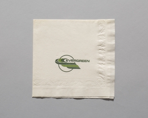 Image: cocktail napkin: Evergreen International Airlines