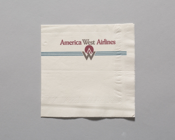 Cocktail napkin: America West Airlines