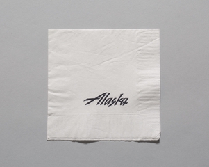 Image: cocktail napkin: Alaska Airlines