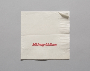 Image: cocktail napkin: Midway Airlines