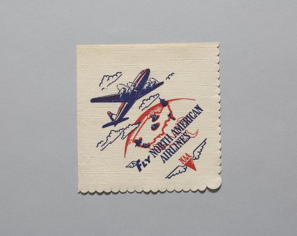 Cocktail napkin: North American Airlines