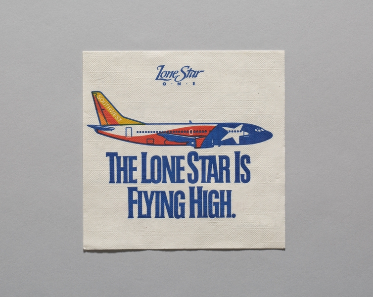 Image: cocktail napkin: Southwest Airlines