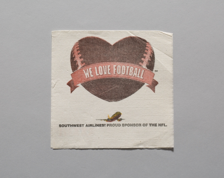 Image: cocktail napkin: Southwest Airlines