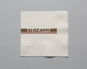 Image: cocktail napkin: Ozark Airlines
