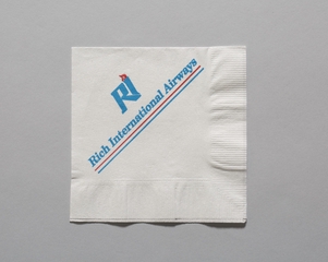 Image: cocktail napkin: Rich International Airways