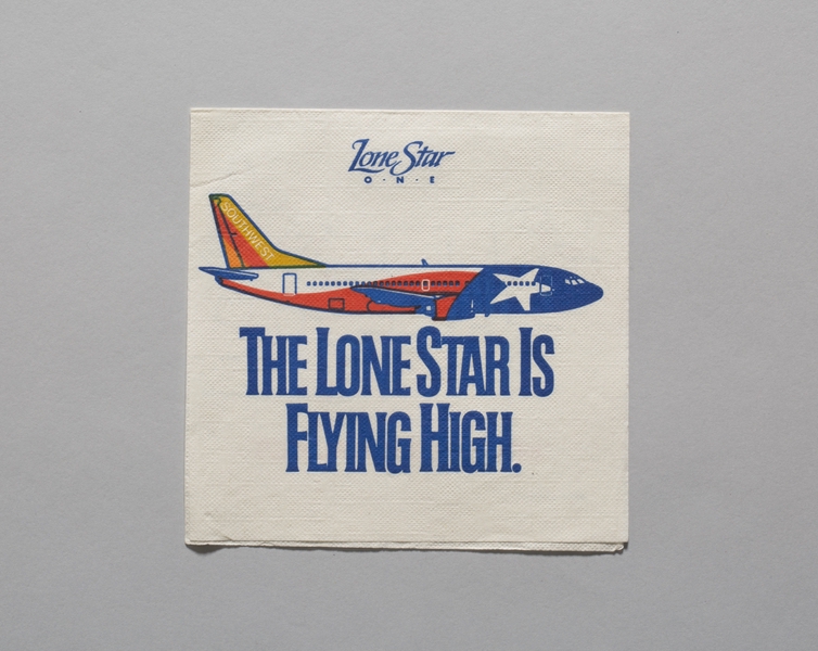 Image: cocktail napkin: Southwest Airlines