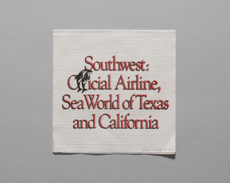 Image: cocktail napkin: Southwest Airlines