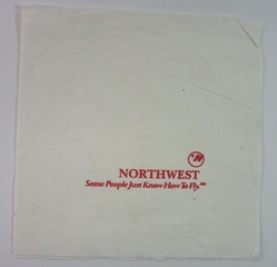 Image: cocktail napkin: Northwest Airlines
