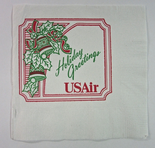 Cocktail napkin: USAir