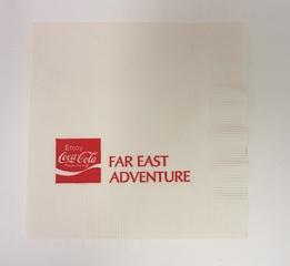 Image: cocktail napkin: Pan American World Airways, Coca-Cola