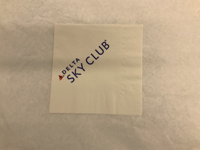 Cocktail napkin: Delta Air Lines