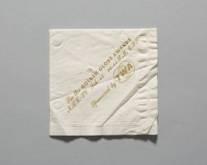Image: cocktail paper napkin: TWA (Trans World Airlines)