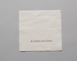 Image: cocktail paper napkin: Delta Air Lines