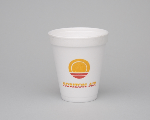 Polystyrene cup: Horizon Air