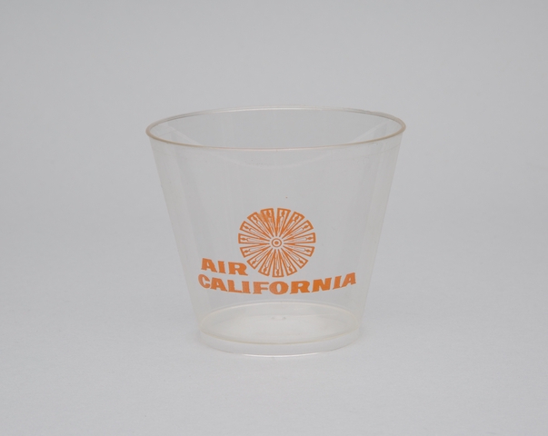 Plastic cup: Air California