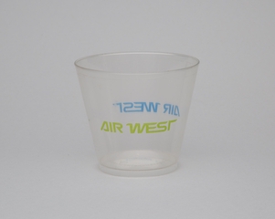 Image: plastic cup: Air West